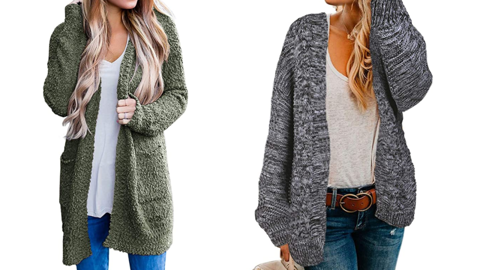 Stay cozy and covered for your appointment with a cardigan.