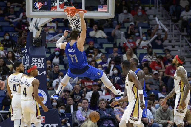 Luka Doncic scores 49 points, Mavs beat Pelicans 125-118