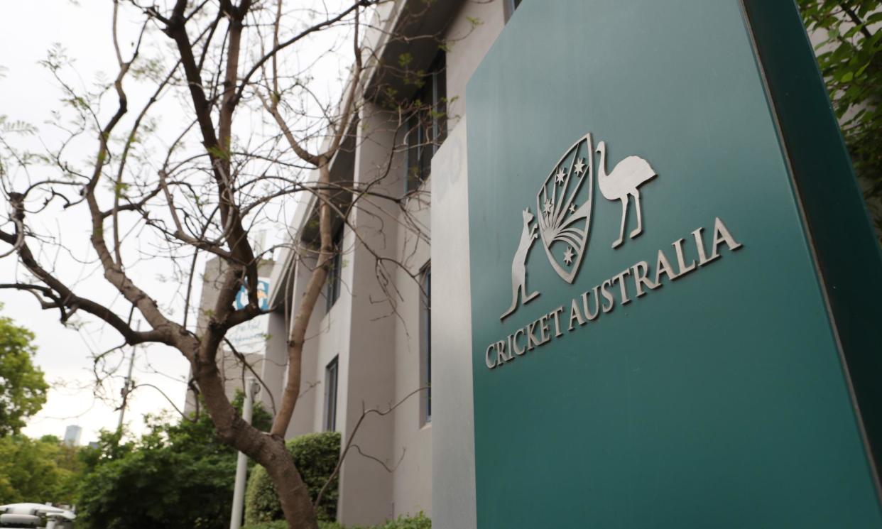 <span>Cricket Australia says it removed the 1xBat ad from its broadcast once it became aware it could cause regulatory issues for PTV, Pakistan’s state broadcaster.</span><span>Photograph: David Crosling/AAP</span>