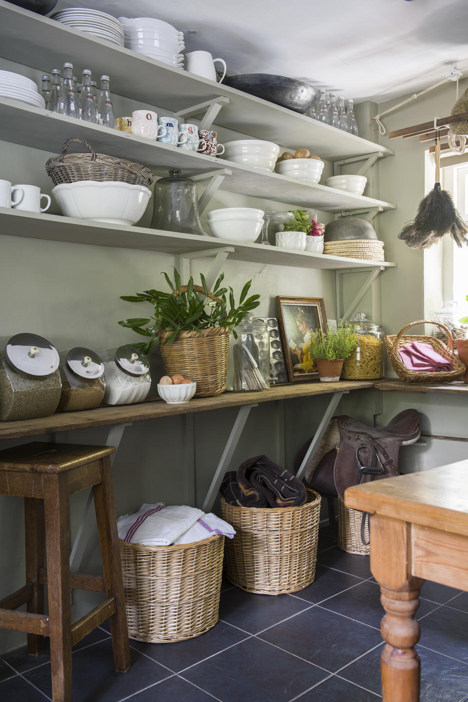 17. Make space for a small laundry room in your pantry