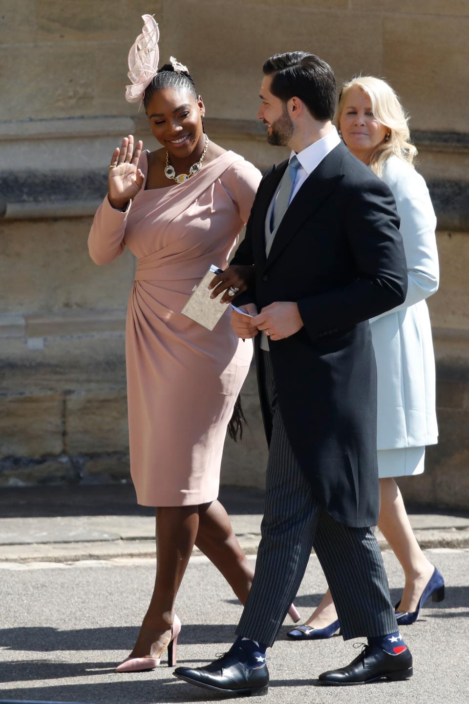 Serena Williams with husband Alexis Ohanian and baby daughter