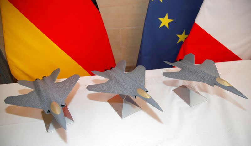 FILE PHOTO: France, German, Spanish defence ministers sign contract for prototype of next-generation fighter in Paris