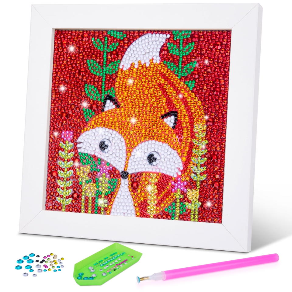 <p><a href="https://go.redirectingat.com?id=74968X1596630&url=https%3A%2F%2Fwww.walmart.com%2Fip%2FKids-5D-Diamond-Painting-Art-Kits-Crafts-Boys-Girls-Age-8-9-10-11-12-Birthday-Gifts-Children-Friends-Wooden-Frame-Fox-Dotz-Kits-Presents-6-12-Year-Ol%2F838864224&sref=https%3A%2F%2Fwww.womansday.com%2Frelationships%2Ffamily-friends%2Fg45489406%2Fbest-gift-ideas-10-year-old%2F" rel="nofollow noopener" target="_blank" data-ylk="slk:Shop Now;elm:context_link;itc:0;sec:content-canvas" class="link ">Shop Now</a></p><p>Diamond Painting Art Kit</p><p>walmart.com</p><p>$12.99</p>