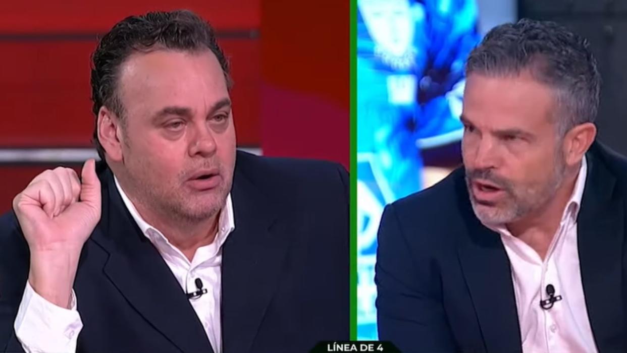 David Faitelson y Rafa Puente Jr. tuvieron fuerte discusión en TUDN. (Captura YouTube/TUDN México)