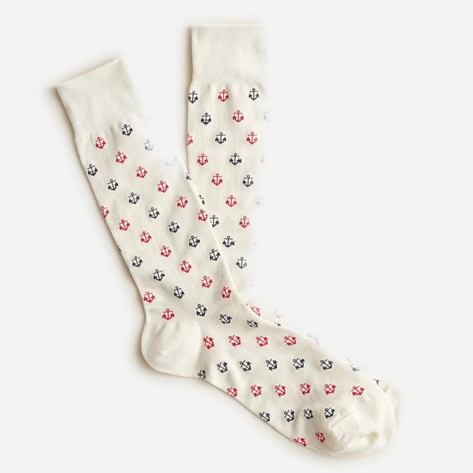 <p><a href="https://go.redirectingat.com?id=74968X1596630&url=https%3A%2F%2Fwww.jcrew.com%2Fm%2Fmens%2Fcategories%2Faccessories%2Fsocks%2Flightweight%2Fanchor-socks%2FMP226&sref=https%3A%2F%2Fwww.menshealth.com%2Fstyle%2Fg42929399%2Fbest-dress-socks%2F" rel="nofollow noopener" target="_blank" data-ylk="slk:Shop Now;elm:context_link;itc:0;sec:content-canvas" class="link ">Shop Now</a></p><p>Anchor Socks</p><p>J.Crew</p><p>$14.50</p>