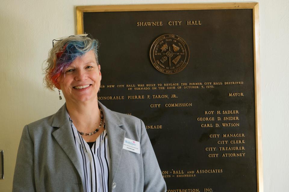Andrea Weckmueller-Behringer, Shawnee's city manager, is pictured Nov. 6.
