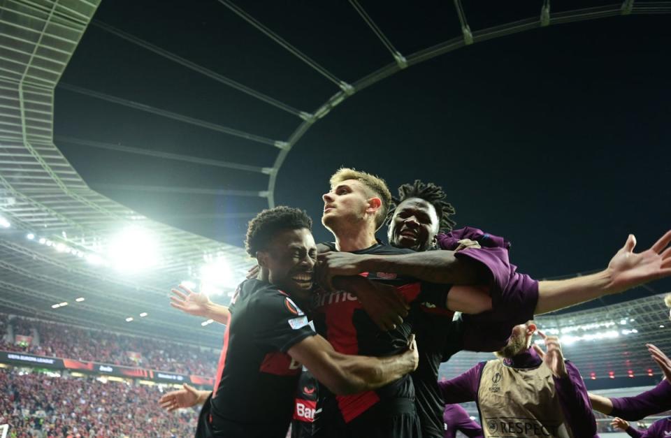 Leverkusen have reached the Europa League final (AFP via Getty Images)