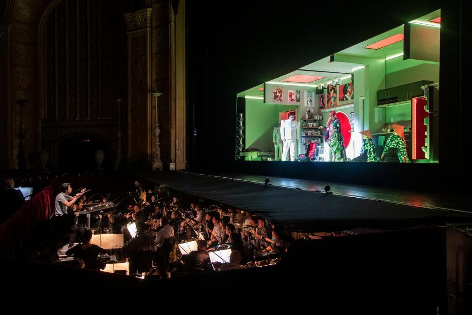 Dress rehearsal for Madam Butterfly at Detroit Opera House in downtown Detroit on Thursday, Oct. 5, 2023.