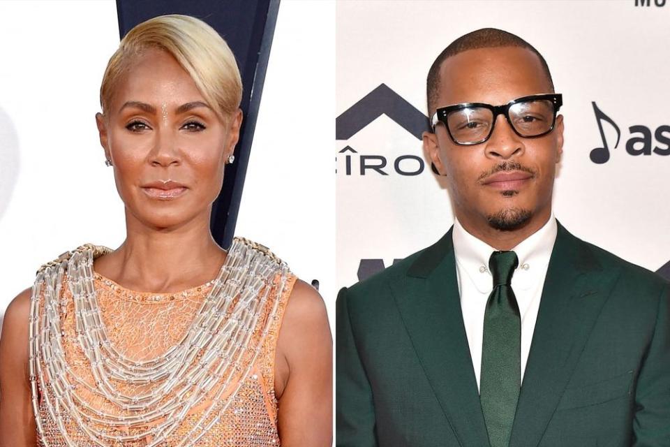 Jada Pinkett Smith & T.I. | Gregg DeGuire/FilmMagic; Paras Griffin/Getty