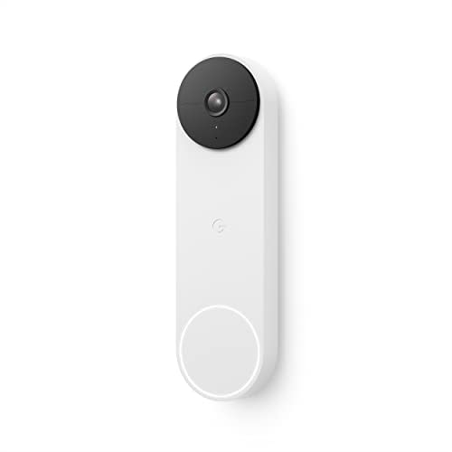 Google Nest Doorbell (Battery) - Wireless Doorbell Camera - Video Doorbell - Snow -1 Count (Pac…