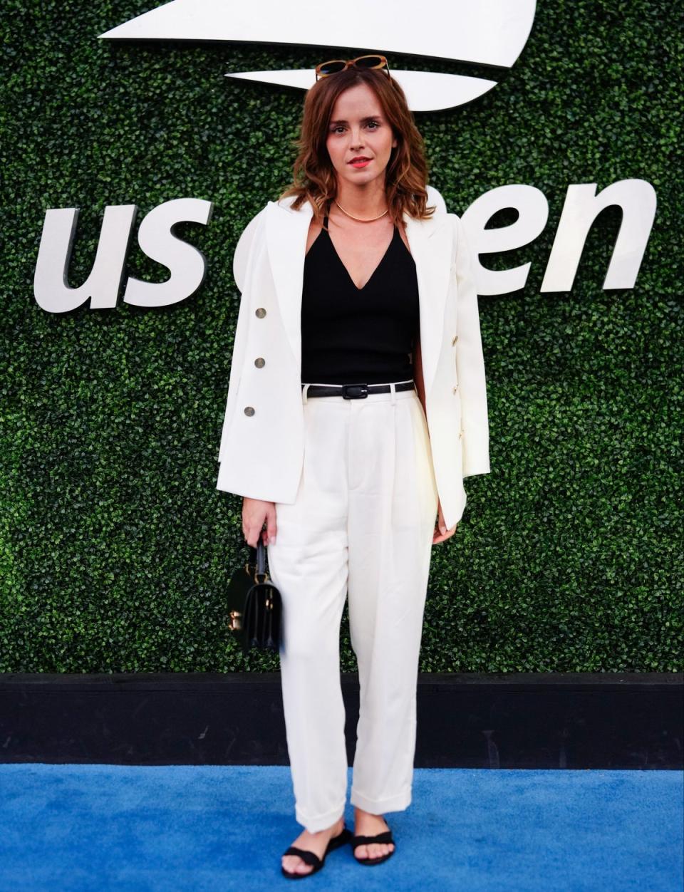 Emma Watson at the 2023 US Open Tennis Championships (GC Images)