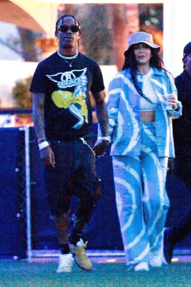 The two were spotted holding hands inside the festival grounds on Saturday.