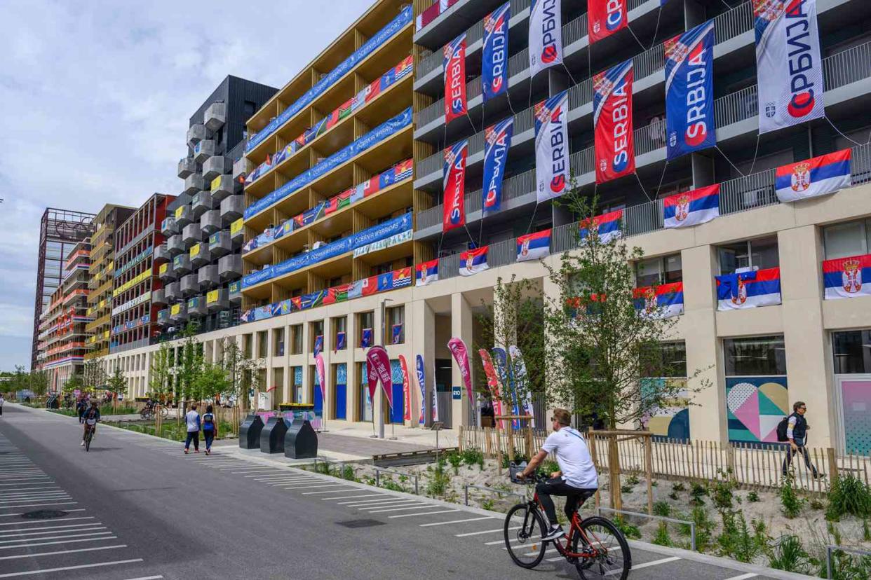 <p>Pro Shots/Sipa USA via AP</p> Olympic Village at the Paris Olympic Games 2024