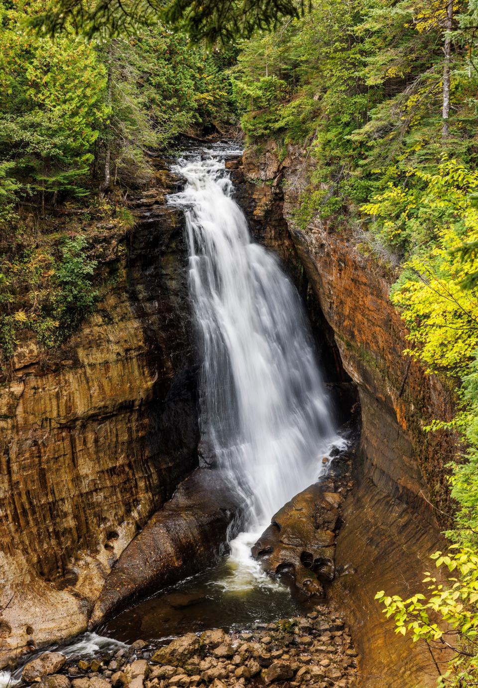 Miners Falls at Pictured Rocks National Lakeshore in Munising, Michigan