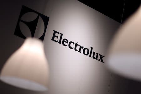 The Electrolux logo is seen during the IFA Electronics show in Berlin September 4, 2014. REUTERS/Hannibal Hanschke