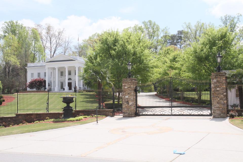 Atlanta developer Fred Milani was behind the three-quarter replica. He called the 16,500-square-foot home a tribute to democracy and the U.S., according to a 2015 AJC blurb on area “hidden gems.”