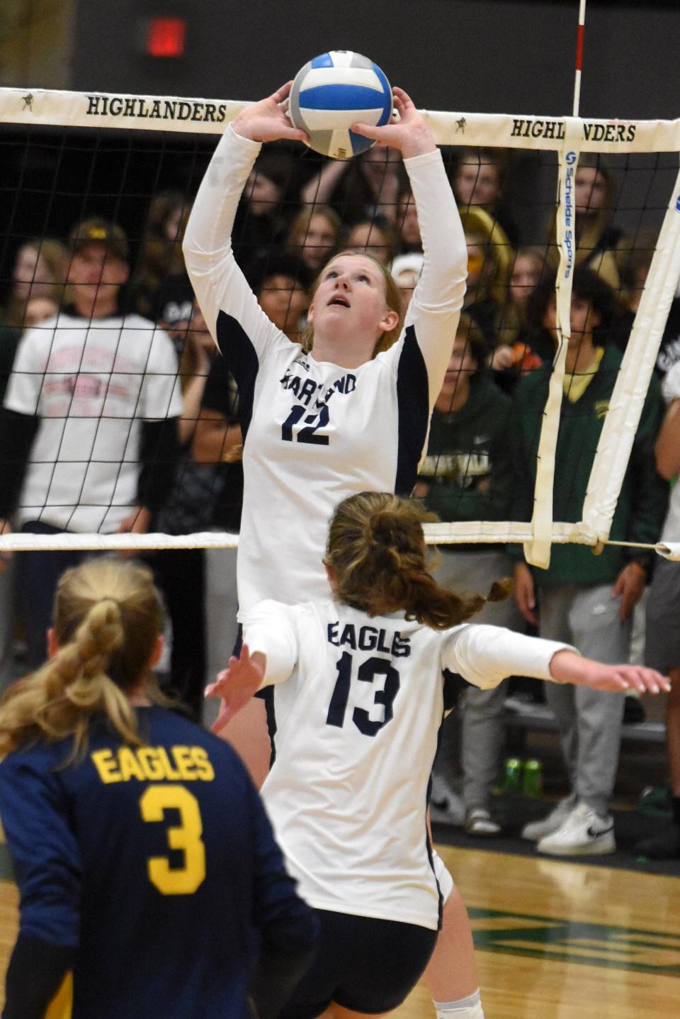 Hartland setter Kaitlyn Schram made the jump from JV volleyball to first-team all-county.