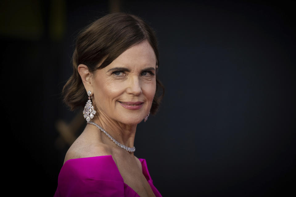 Actress Elizabeth McGovern poses for photographers upon arrival at the world premiere of the film 'Downton Abbey' in London, Monday, Sept. 9, 2019. (Photo by Vianney Le Caer/Invision/AP)