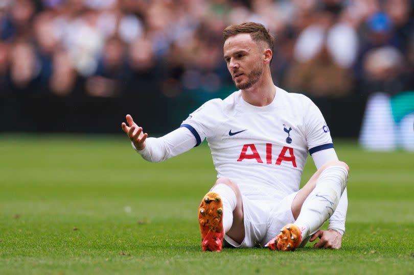 James Maddison was replaced on 64 minutes in Tottenham's 3-2 defeat against Arsenal