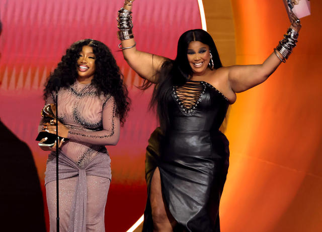 Lizzo Presents Grammy Award to Longtime Friend SZA, Who Was