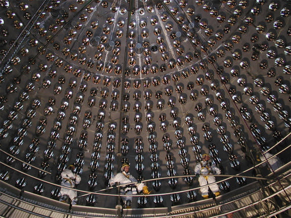 Experiments at underground laboratories such as this one in Gran Sasso, Italy could detect WIMPS, the particles that make up elusive dark matter