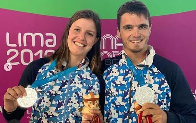 Eugenia Bosco y Mateo Majdalani fueron medalla de plata en los Juegos Panamericanos Lima 2019