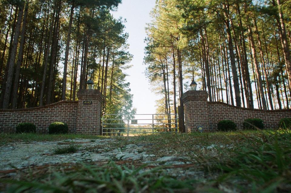 The entrance to the Murdaugh's estate on Moselle Road in Colleton County, South Carolina.