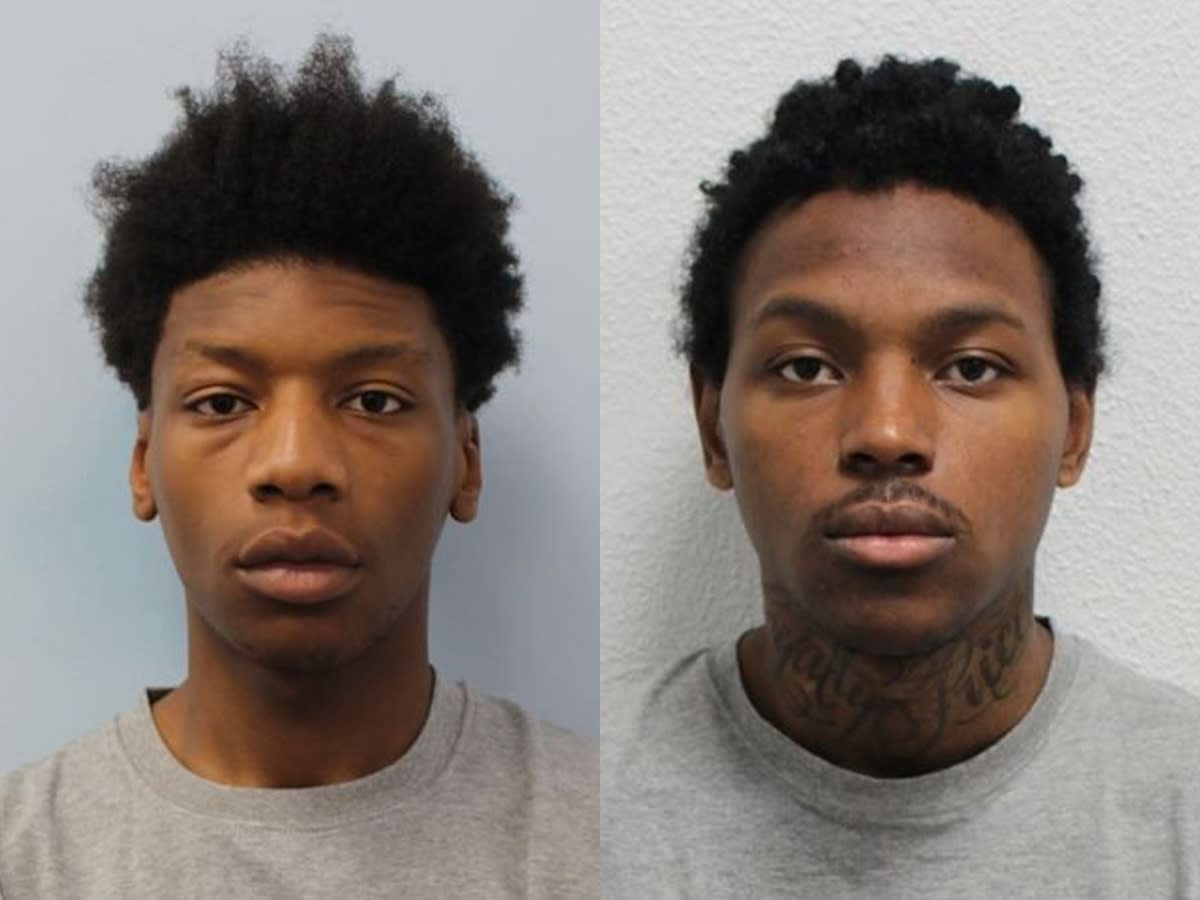  Jordan Tcheuko, 19, (L) and Romain LaPierre, 20, were jailed for the killing. (PA)