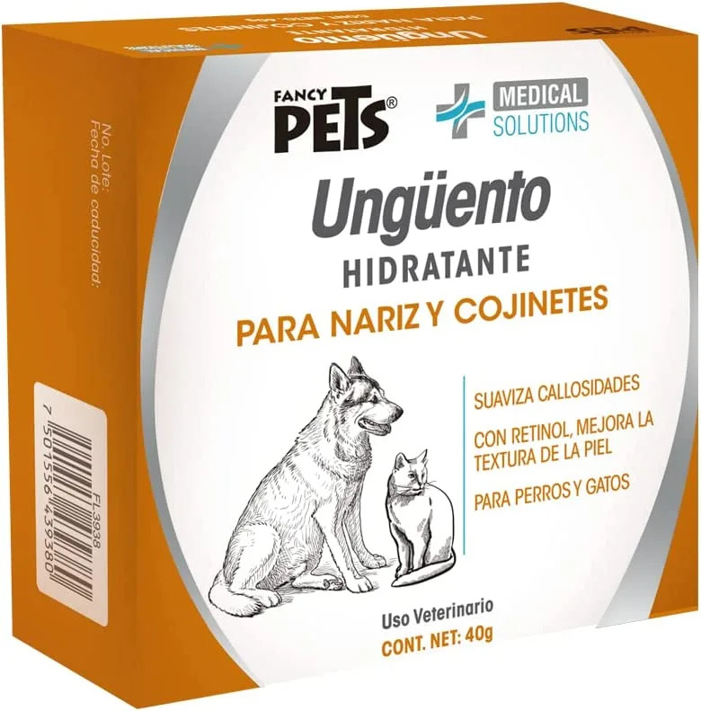 Fancy Pets Medical Solution Ungúento Hidratante y Reparador para Piel y Cojinetes de Perro y/o Gato/Amazon.com.mx