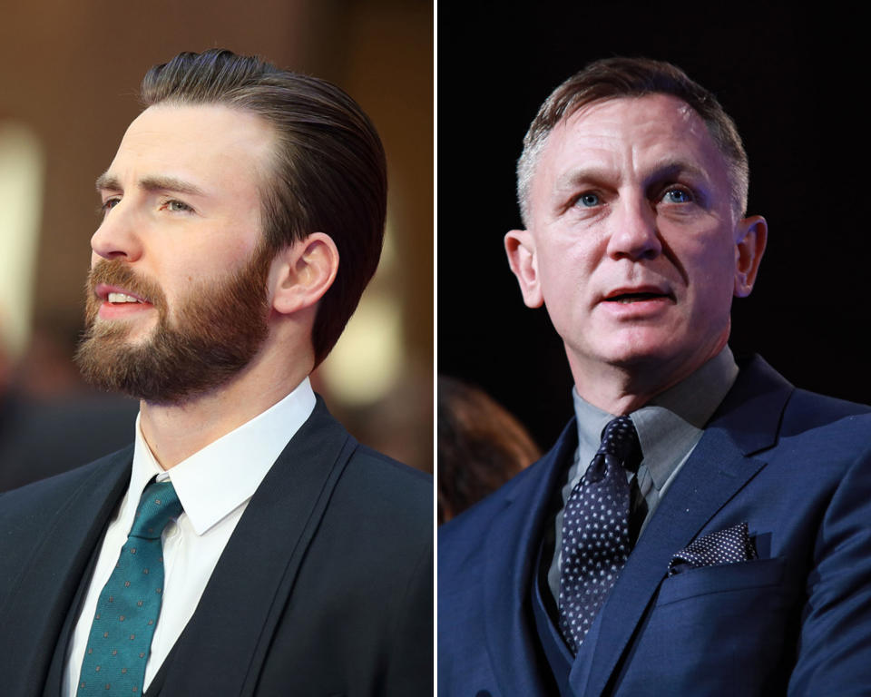 Chris Evans verteidigt auf Twitter seinen Schauspielkollegen Daniel Craig. (Bild: Getty Images)