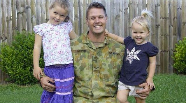 Daniel Leverton, pictured with his daughters, died suddenly during a surfing trip in 2015. Photo: Supplied