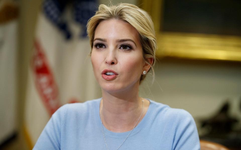 Ivanka Trump was among those in Mr Trump's inner circle to back tougher action on climate change - Credit: AP