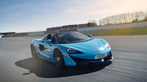 <p><strong>Base price:</strong> $195,000<br> <strong>Powertrain: </strong>562-hp twin-turbocharged 3.8-liter V8. Seven-speed dual-clutch automatic. Rear-wheel drive.</p> <p>McLaren’s entry-level model is no slouch. Available as a coupe and convertible, which weighs just 101 lbs more, it features a carbon fiber monocoque chassis as well as the company’s spectacular twin-turbo V8 and dual-clutch transmission. It doesn’t pack as much horsepower as the new Ferrari F8, but its significantly less expensive than the Italian and both are rear wheel drive. The 570S coupe has been around since 2015 and the convertible since 2018, so it’s not exactly fresh meat, but the 570S still impresses with a 0-60-mph run of just 2.7 seconds.</p>