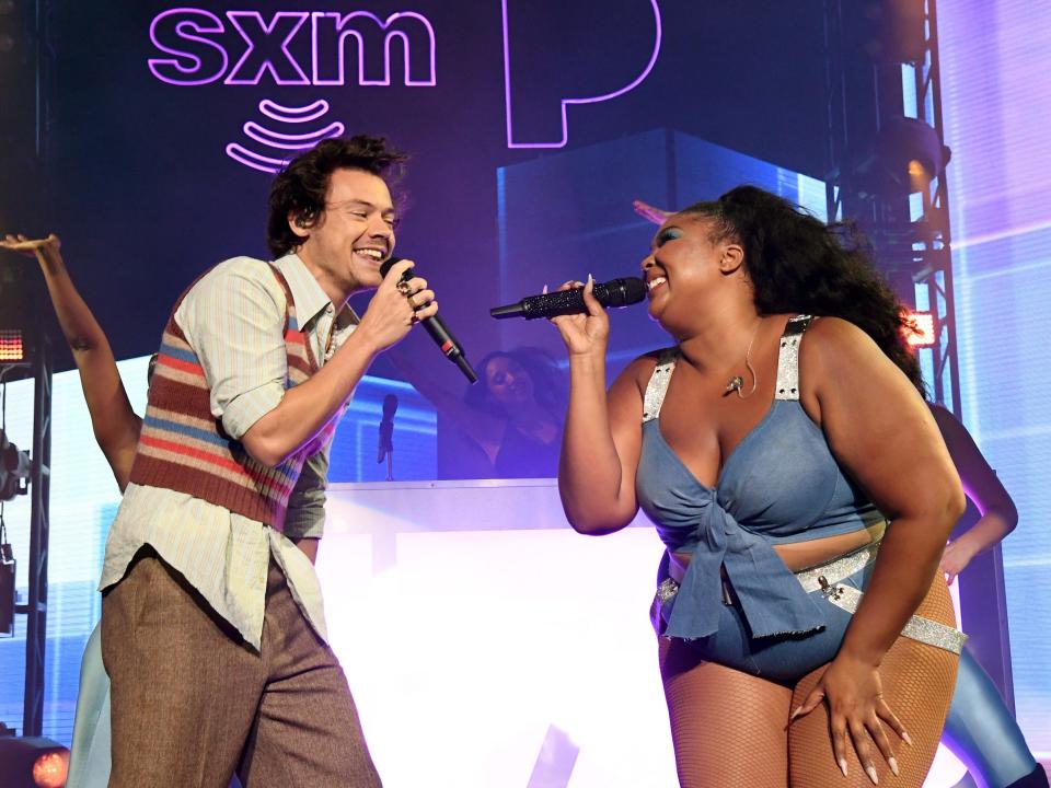 harry styles lizzo performing january 2020