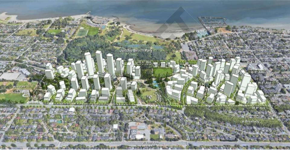 The Jericho Lands project would more than double West Point Grey's population, which sits at around 13,000.