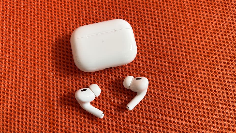 The Apple AirPods Pro 2 are my go-to noise-canceling earbuds. - Mike Andronico/CNN Underscored