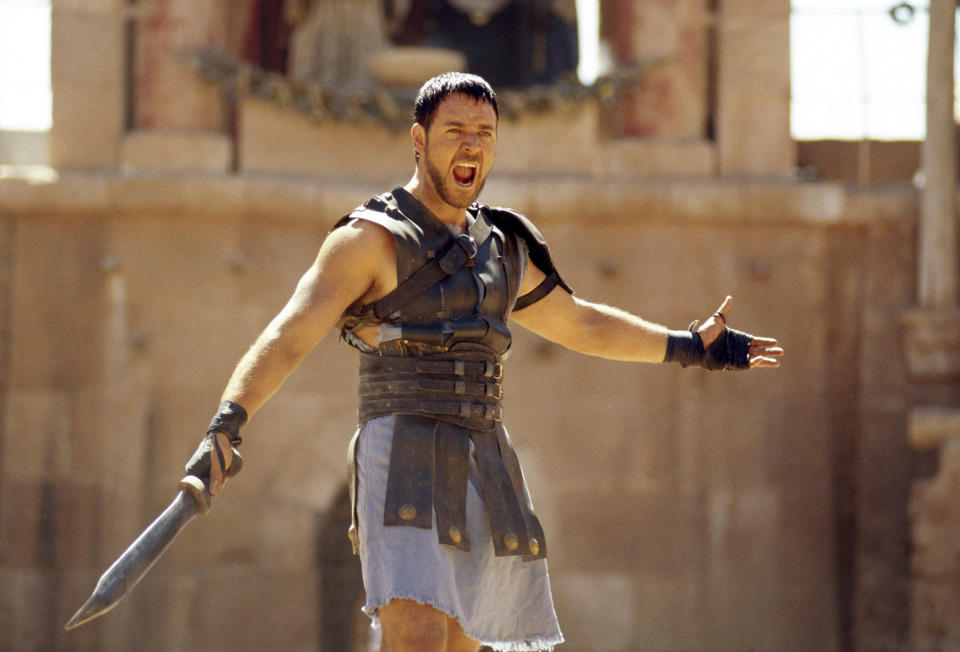 GLADIATOR, Russell Crowe, 2000. ©DreamWorks/courtesy Everett Collection