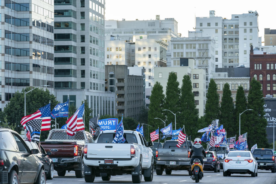 Image: Far-right activists in Portland (Nathan Howard / Getty Images)