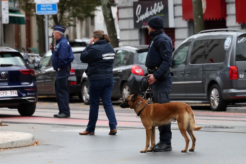 FILE PHOTO: Aftermath of deadly shooting in Brussels