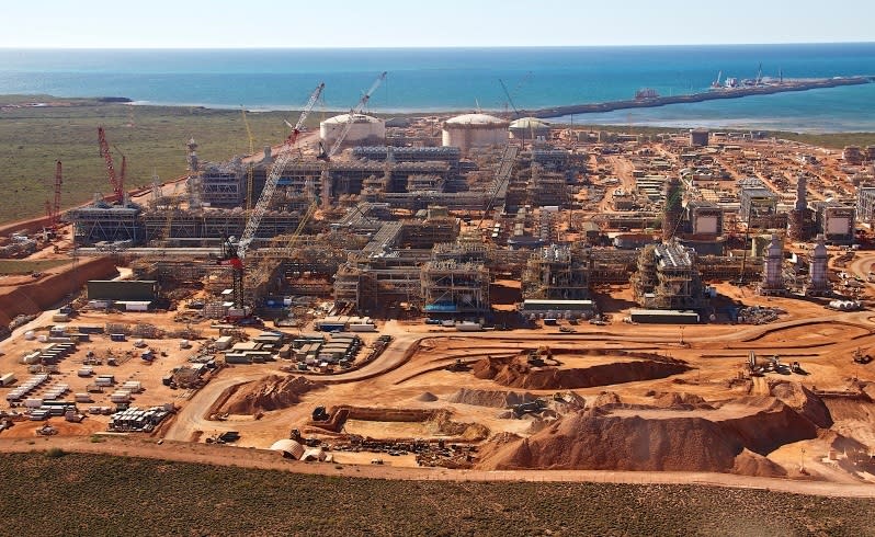 Part of Chevron's $US54b Gorgon LNG project on Barrow Island.