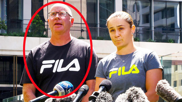Pictured right to left is Aussie tennis star Ash Barty and her coach Craig Tyzzer.