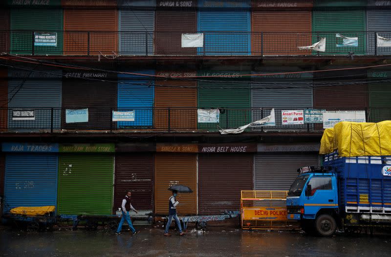 Weekend curfew following the rise in the coronavirus disease (COVID-19) cases in Delhi