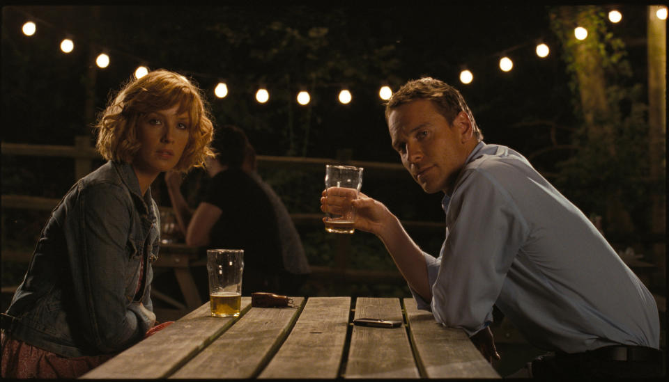 Kelly Reilly and Michael Fassbender in Eden Lake (credit: Optimum)