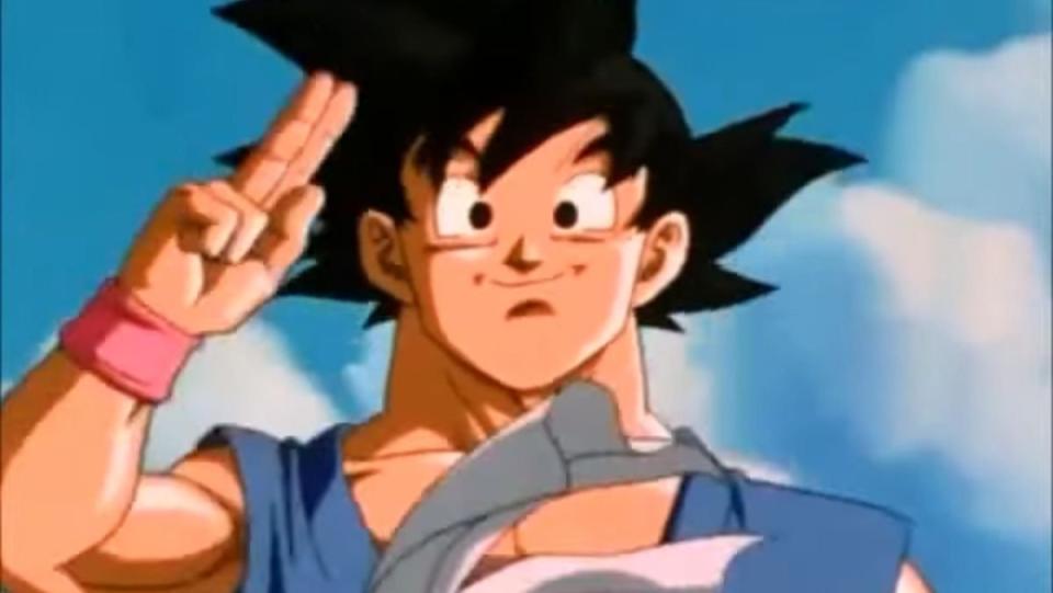 Goku says goodbye Dragon Ball GT