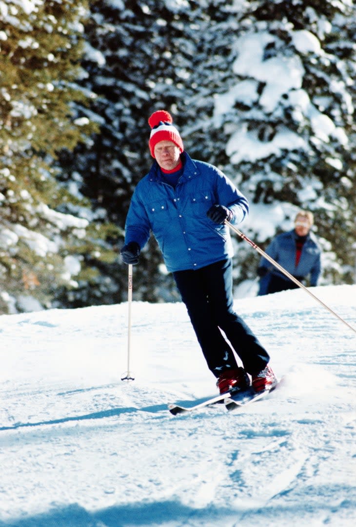 <span class="article__caption">A graceful skier, President Ford was also a gifted athlete who played football for the University of Michigan. </span>(Photo: CORBIS/Corbis via Getty Images)