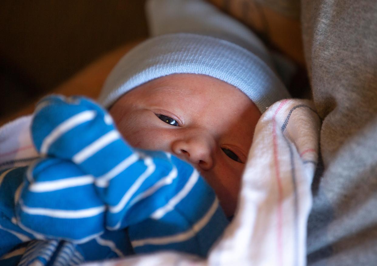 Lukas Ryan Murrin was born on Feb. 29, 2024, making him a leap day baby. He is shown in the maternity ward of Community Medical Center in Toms River. His parents are Zoey McIlvain and Ryan Murrin of Brick.  
Toms River, NJ
Thursday, February 29, 2024