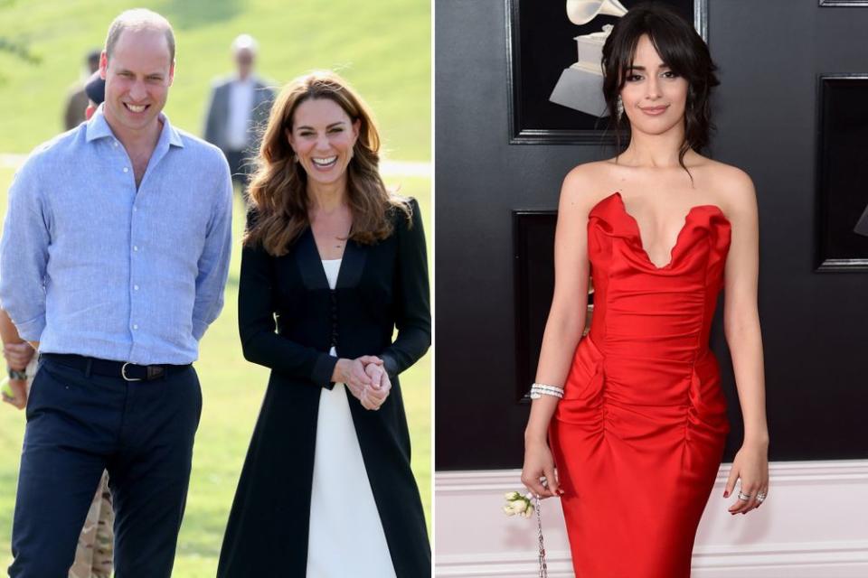 Prince William with Kate Middleton and Camila Cabello | Samir Hussein/WireImage; Jamie McCarthy; Getty Images