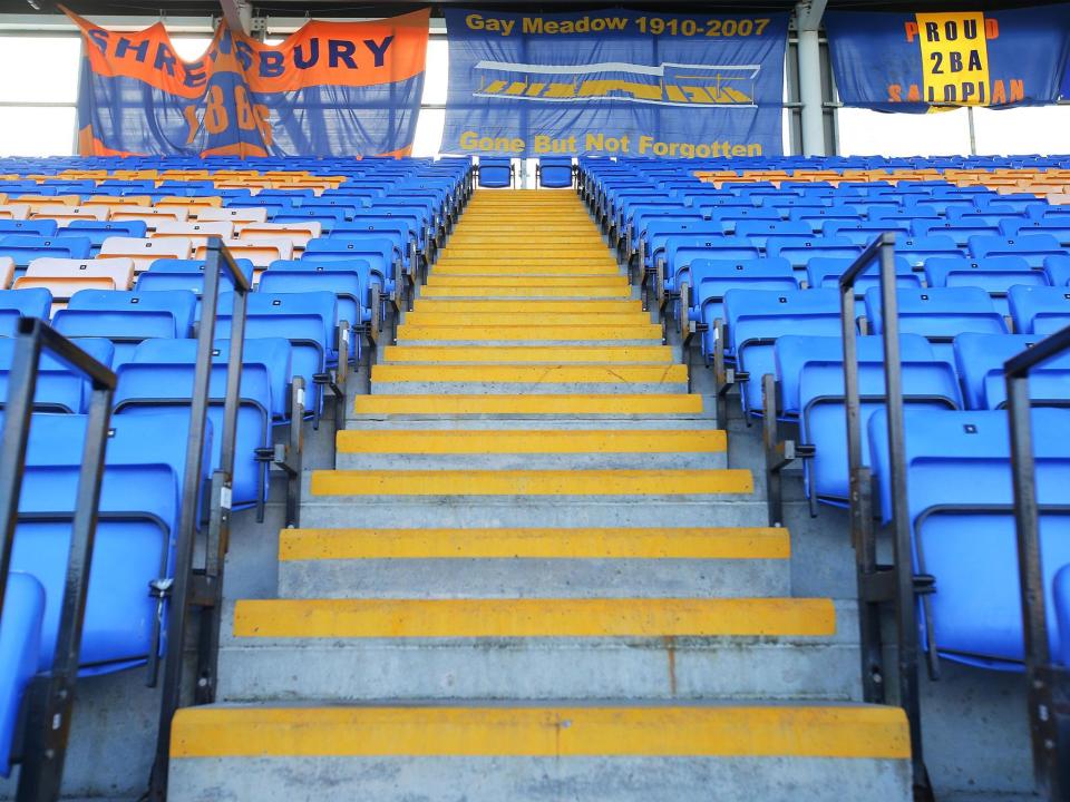 Shrewsbury have applied for a safe standing section: Getty