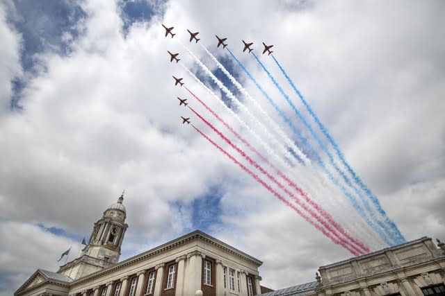 Royal visit to RAF Cranwell