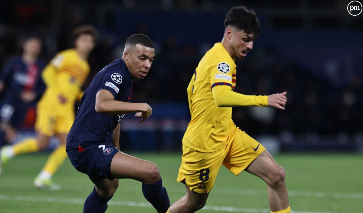 Kylian Mbappé au Parc des princes ce 10 avril 2024. - Abaca